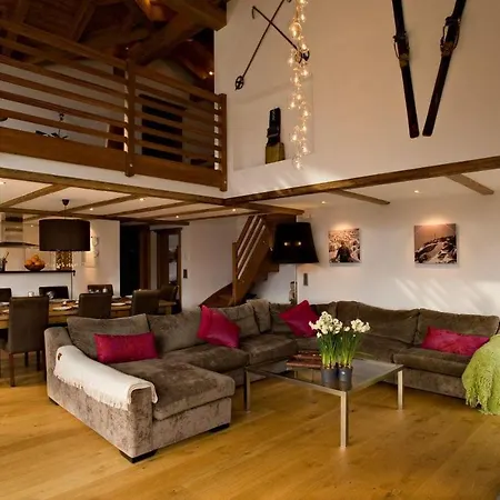 Chalet Panorama With Views To The Glaciers And The Dom Ferienhaus Saas-Fee